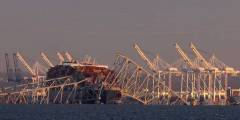 Un barco impactó contra el puente de Baltimore