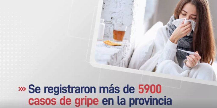 Ya se registraron más de 5900 casos de gripe en la provincia