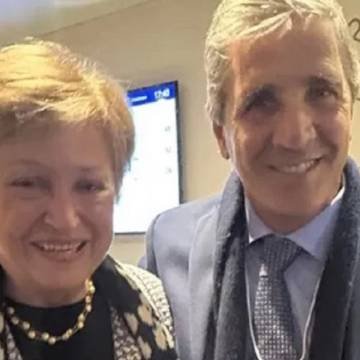 Georgieva se reunió con Caputo en Davos