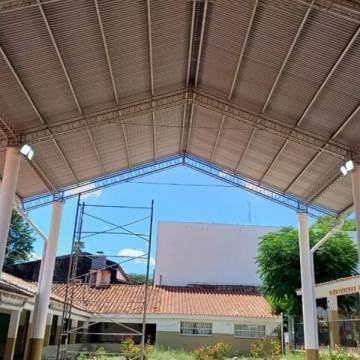 Nuevo tinglado para la escuela 4.074 de Guachipas