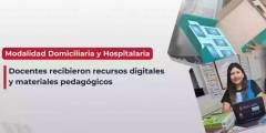 Docentes de Educación Domiciliaria y Hospitalaria recibieron recursos digitales y materiales pedagógicos