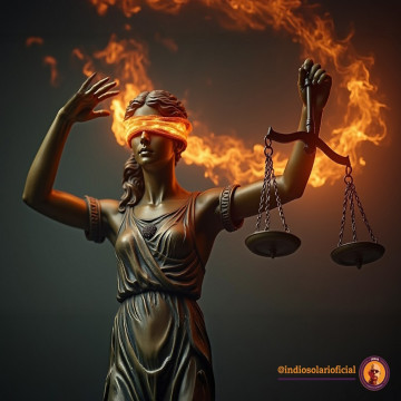 El Indio Solari denuncia la farsa actual de la Justicia con una imagen que incendia las redes