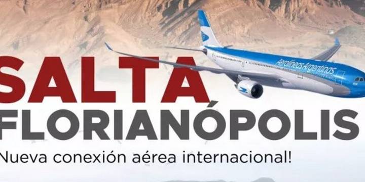 Salta suma una nueva ruta internacional: desde enero habrá vuelo directo a Florianópolis